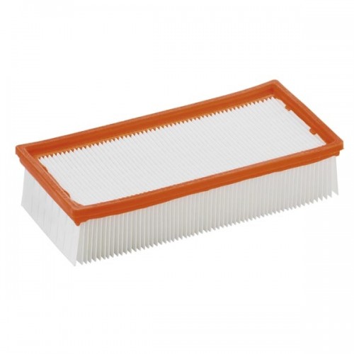 Flat filter packaged PES