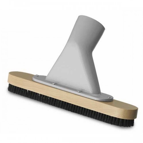 Brush nozzle across electrically conduct